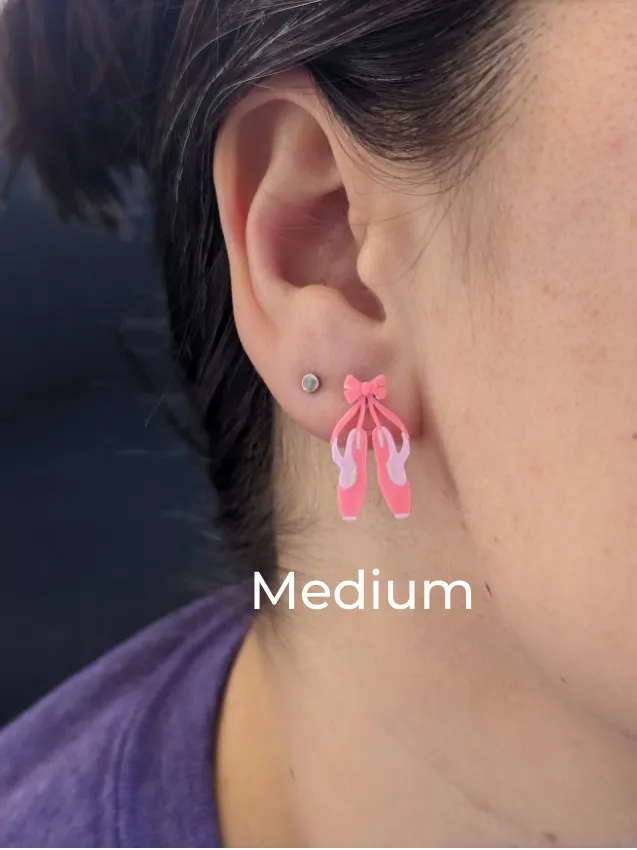 Ballet Pointe Shoe Earrings view 3