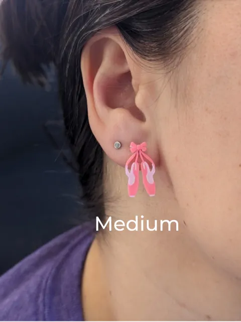 Ballet Pointe Shoe Earrings view 3