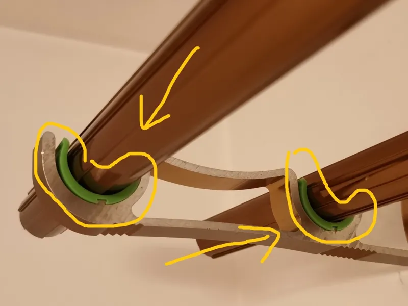 窗帘杆支架U型卡扣