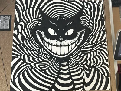 Hueforge Cheshire Cat Trippy
