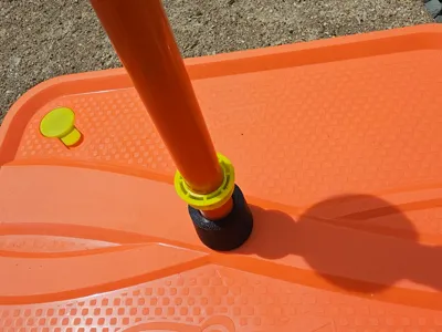 Swingball pole to base adapter