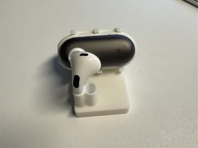 Plaud AI Pin Desk Holder with AirPods Pro 2 Mount