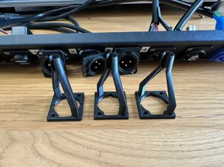 Neutrik D type XLR cable support