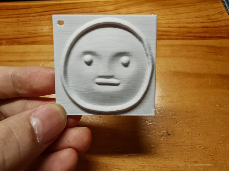面瘫脸挂件unhappy poker face keychain