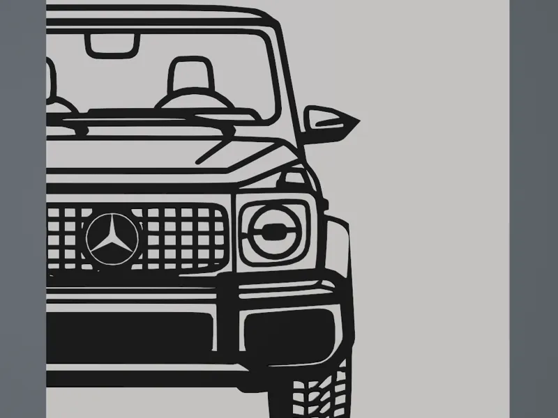 (Mercedes G63 AMG) G Wagon Silhouette