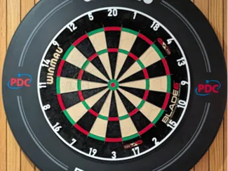 Bracket -free PDC Style Dart Board Number Ring