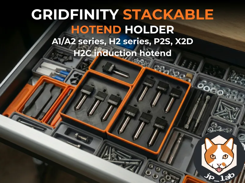 Gridfinity Bambu A1/A2L H2/H2C P2S X2D Nozzles