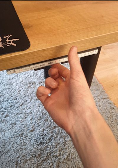 Folding Rule Desk Holder | For 15mm and ~16,2mm