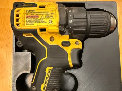 Dewalt DCD708 Drill Gridfinity Tray