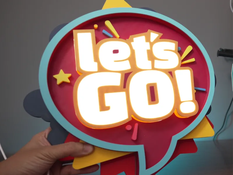 let's GO! LED sign