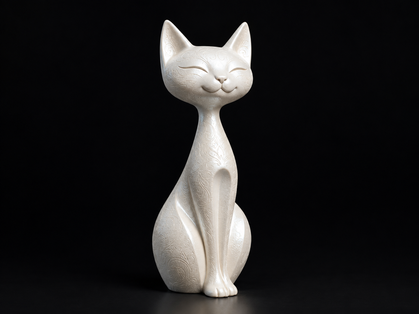 Elegant Sitting Cat Figurine   Category 3D model