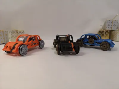 Simple Spring Powered Car Simple spring car - 100% 3D by AD-Concept MakerWorld: Download Free 3D ...
