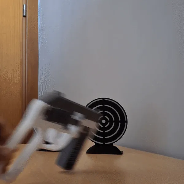Spring Gun V3 - Shoots fake bullets with magazine view 2