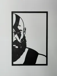 Silhouette murale Kratos (God of War) — photo 3