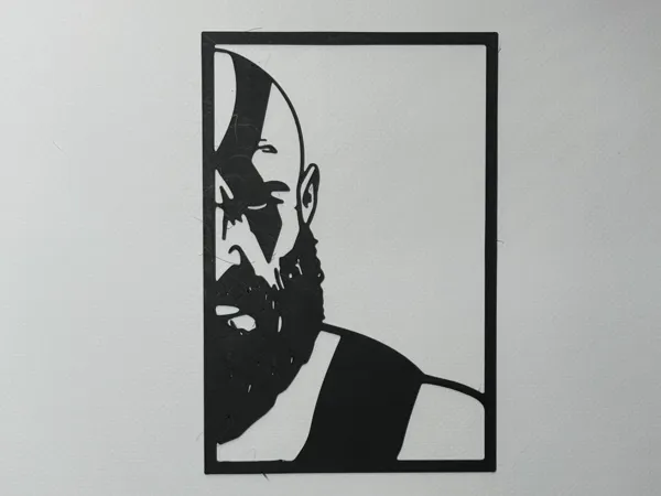 Silhouette murale Kratos (God of War)