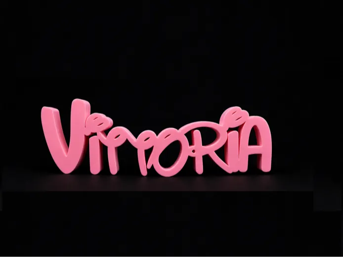 Scritta Vittoria font Disney