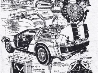 Hueforge Delorian Blueprint