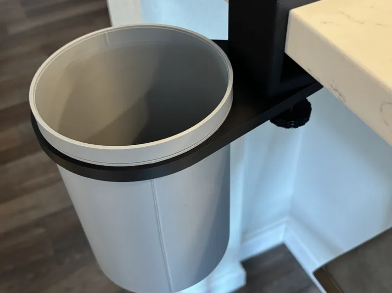Swing Away Desk Trash Bin