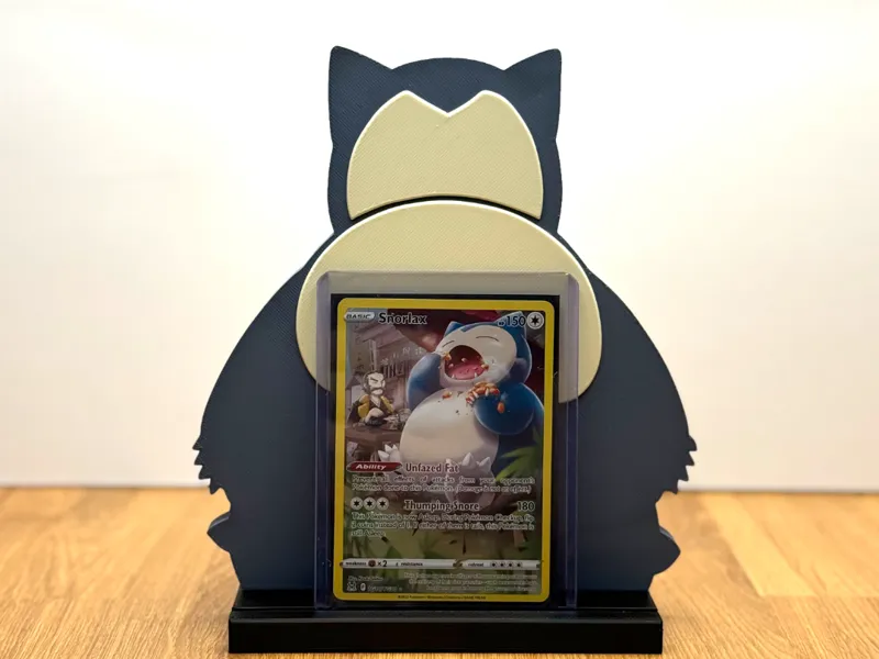 Snorlax Pokemon Card display stand 