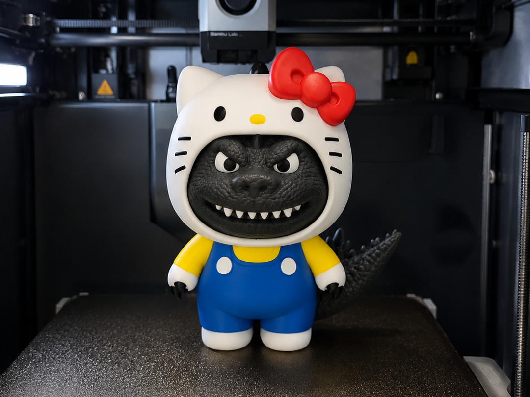 Godzilla in Hello Kitty Costume - 1