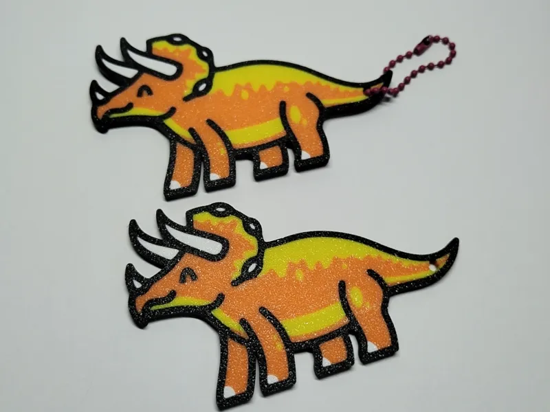 Keychain Triceratops