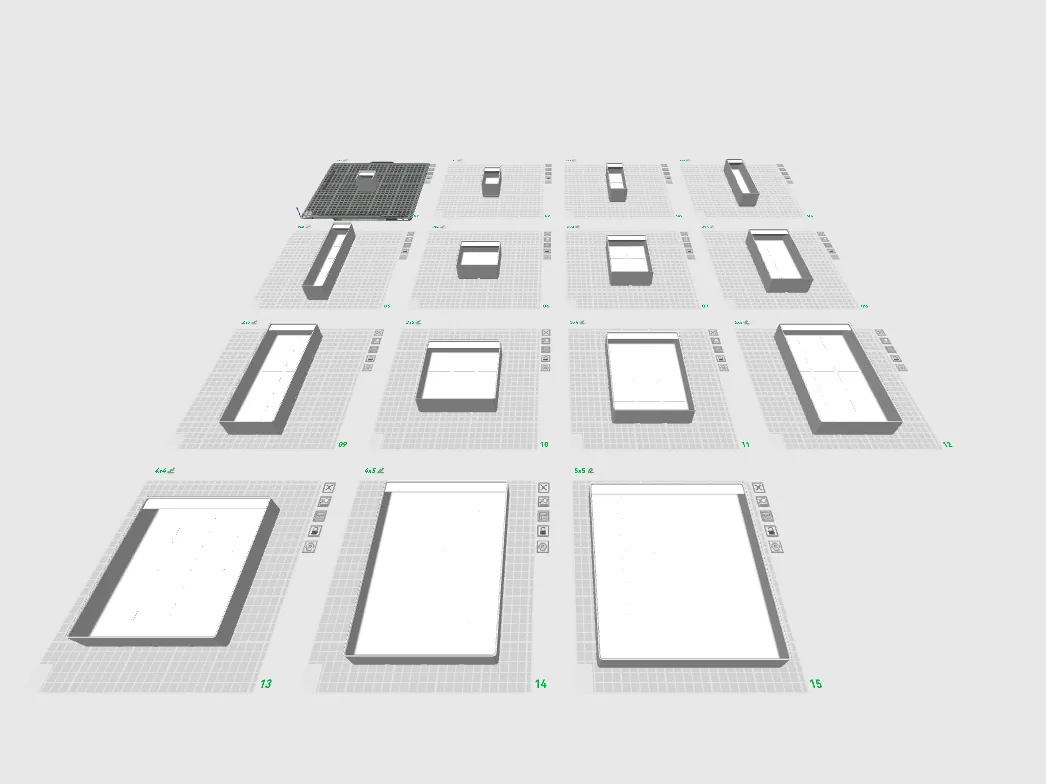 Gridfinity Boxes with Label Tab without Magnet - Free 3D Print Model ...
