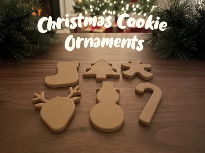 Paintable Christmas "Cookie" Ornaments