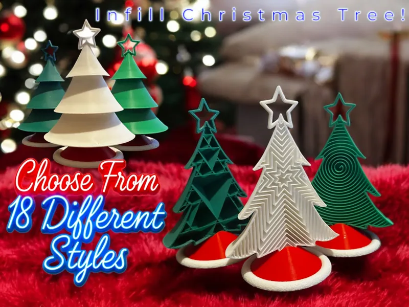 Infill Art Christmas Tree - Choose Your Style!