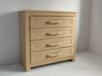 Miniature dresser with drawers dollhouse