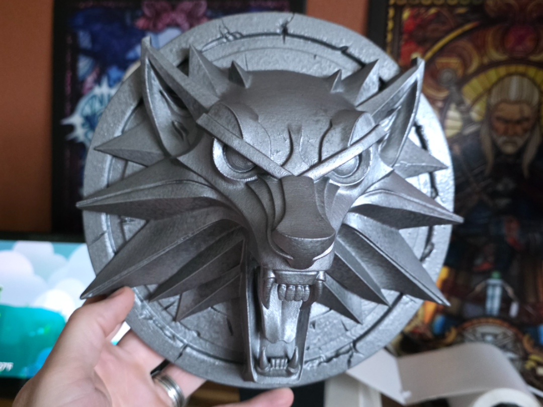 The Witcher Wolf Head Medallion - Wall Mount Bust