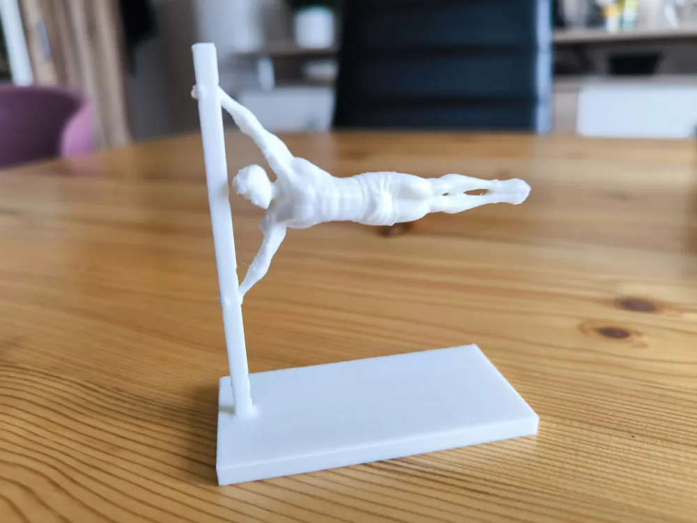 Model A Format Compasition Human Flag: Defying Gravity Calisthenics Sculpture - Free 3D Print ...