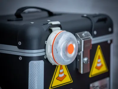 V16 beacon holder for motorcycle cases
