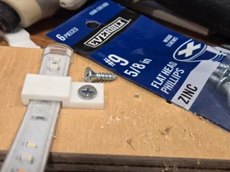 Philips Hue Light Strip Undermount Clips