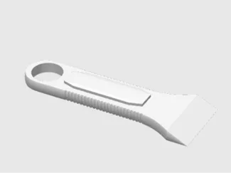 Scraper with improved grip 