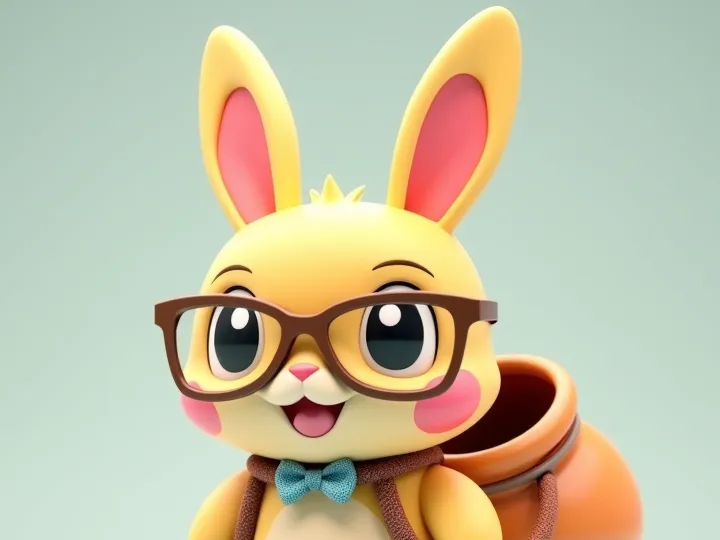 Easter Bunny with bag