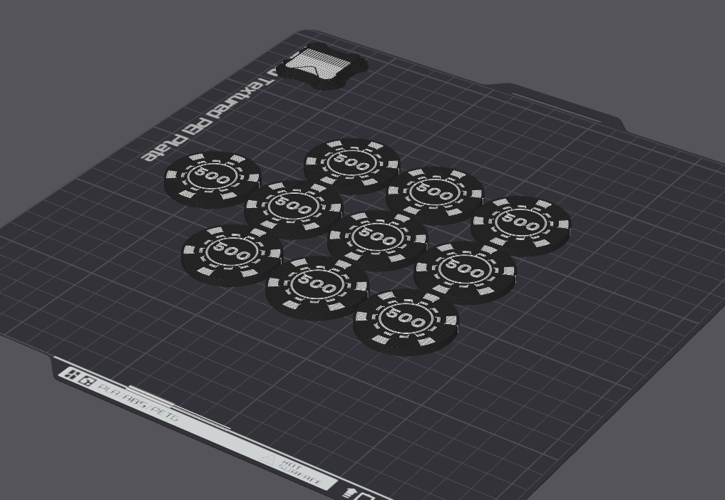 Miniatura 1 do modelo 3D Poker Hub Chip Set