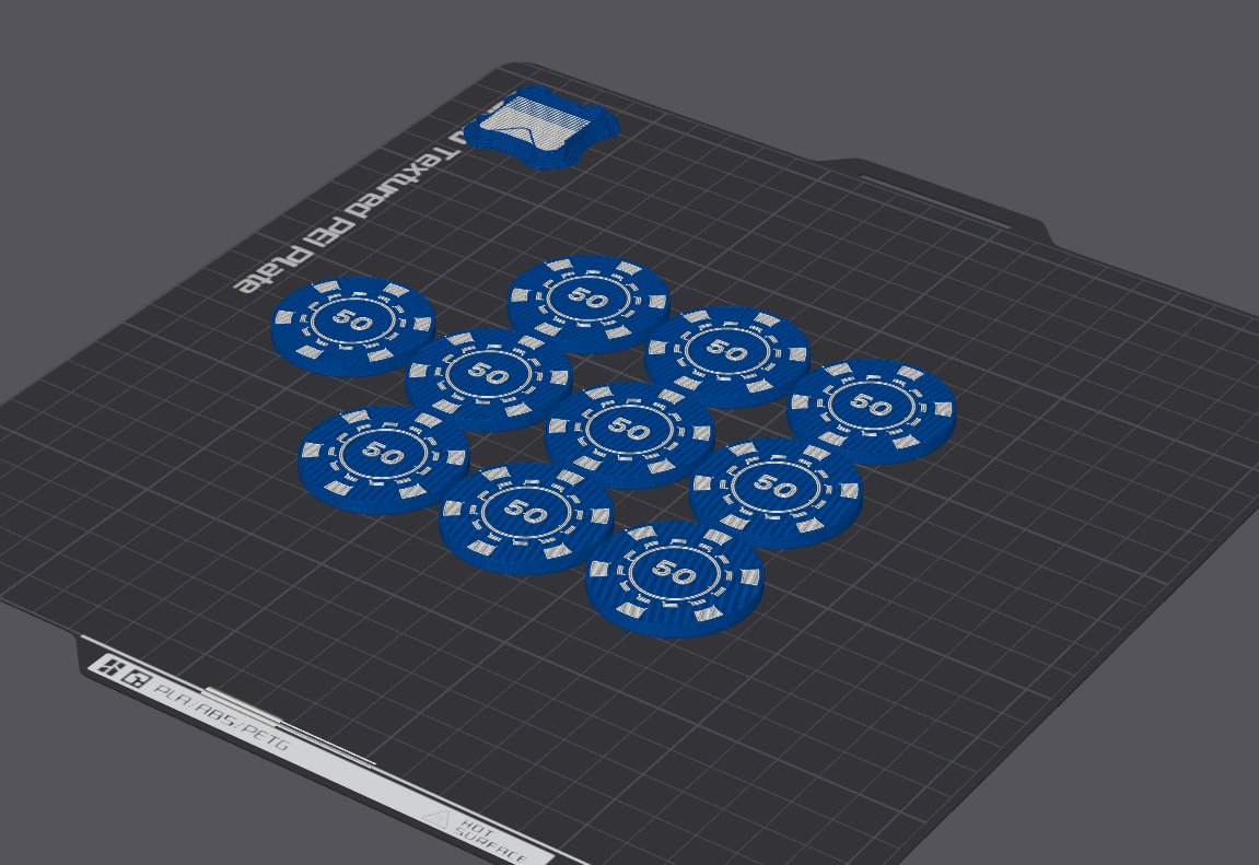 Miniatura 3 do modelo 3D Poker Hub Chip Set
