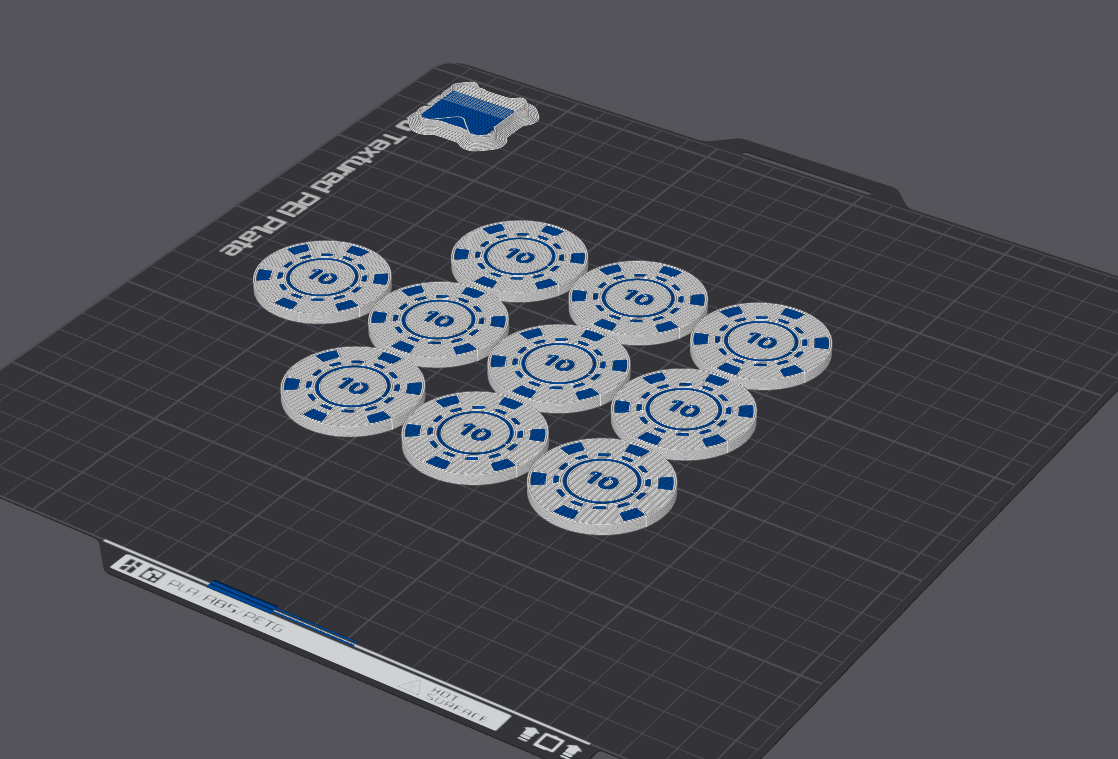 Miniatura 5 do modelo 3D Poker Hub Chip Set