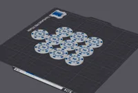10 x 10 Chip - 0.2mm layer, 2 walls, 100% infill