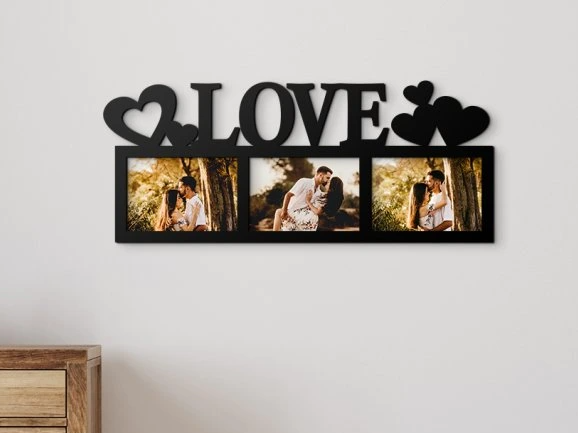 Love Hearts Photo Frame Wall Decor