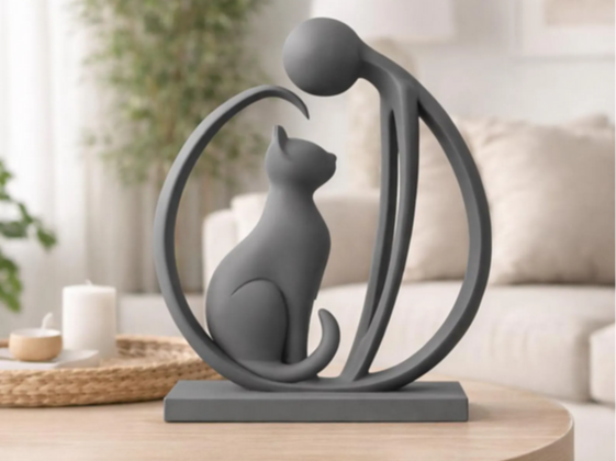 Statuette Zen Chat