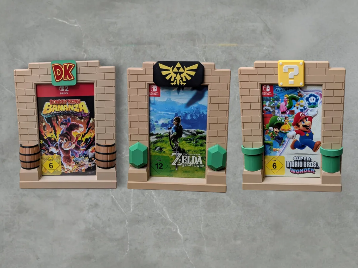 Nintendo Switch Game Wall Frame - Free 3D Print Model - MakerWorld
