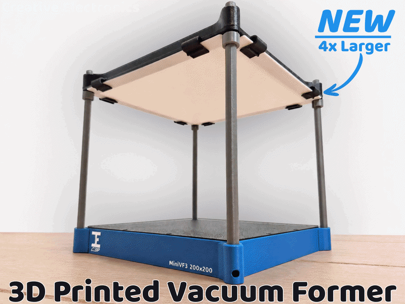 3D Printable Vacuum Former|2 Versions +STEP files