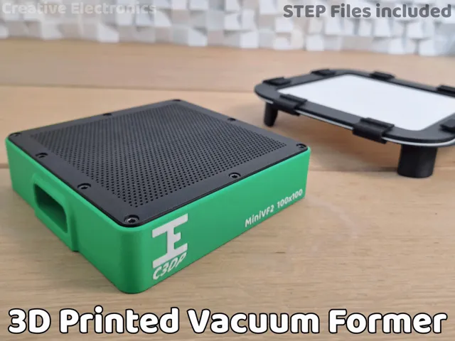 3D Printable Vacuum Former|2 Versions +STEP files