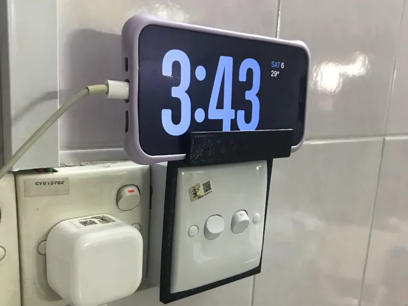 Iphone charging socket shelf