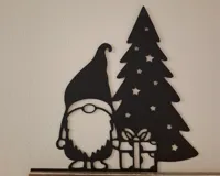 Gnome de Noël avec cadeau — photo 1