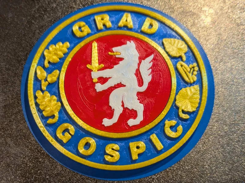 Gospic Croatia Coat of arms coaster 