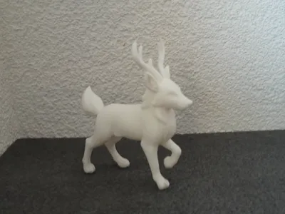Mystical Forest Creature – Minimalist 3D Sculpture