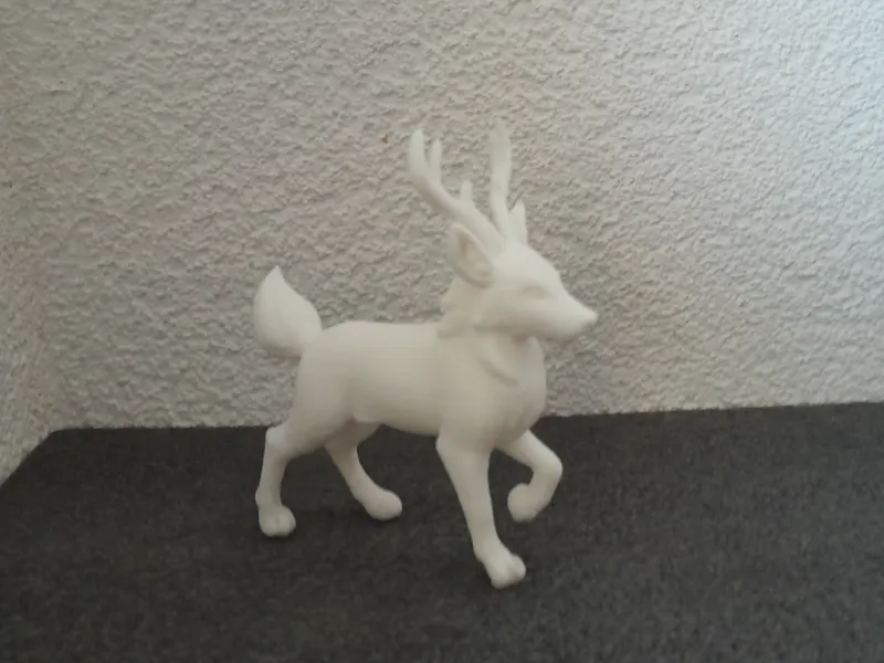 Mystisches Waldwesen – Minimalistische 3D-Skulptur