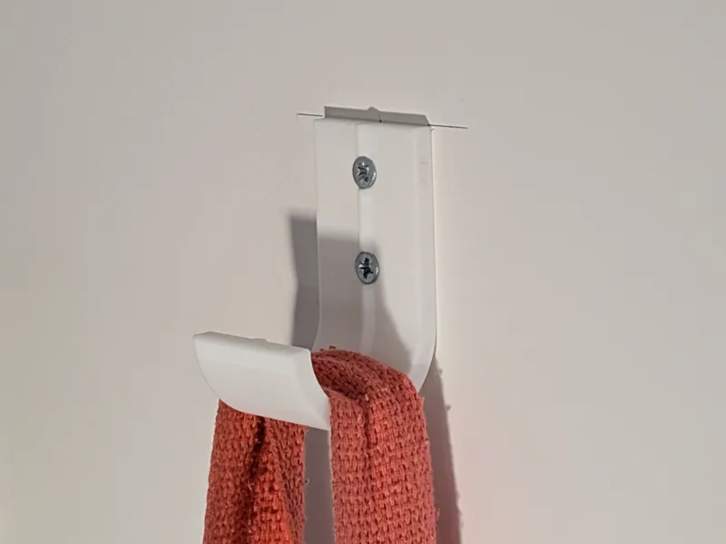 Hooks double sided tape or self tapping screw